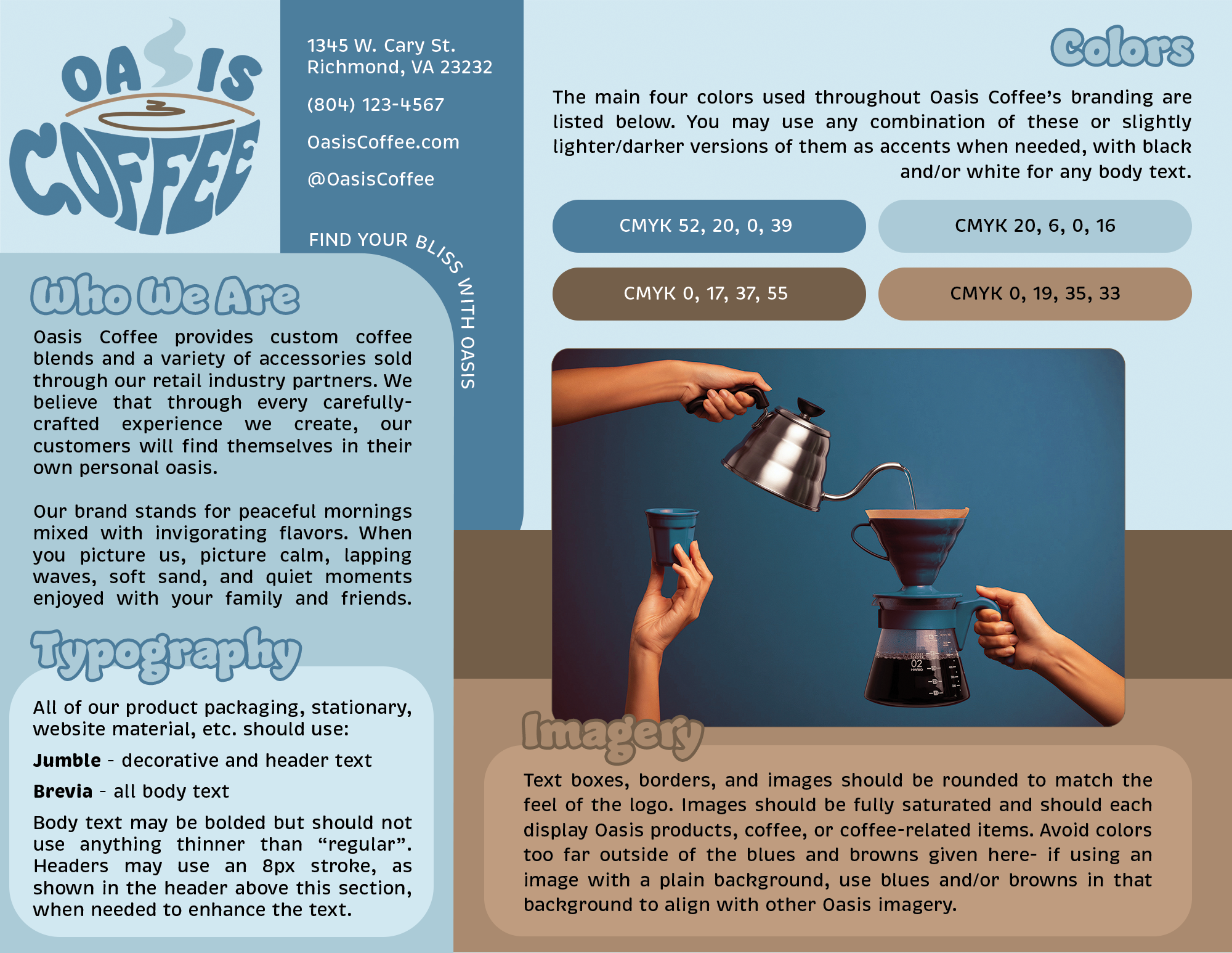 Oasis Coffee brand guide